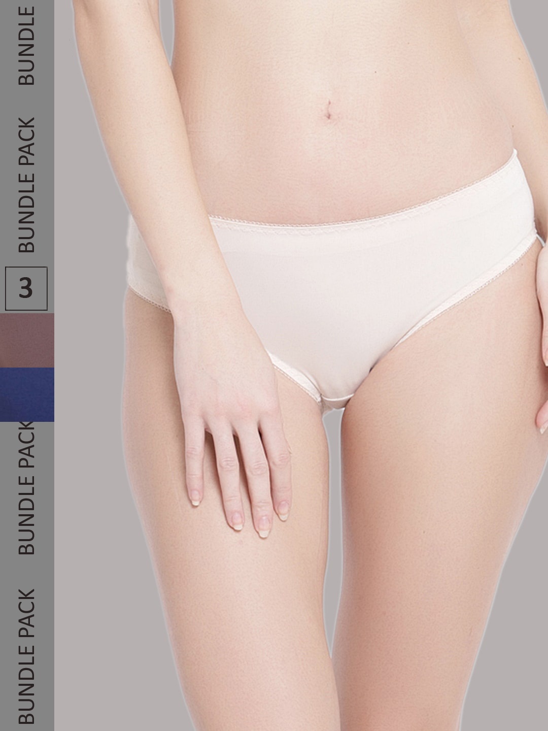

PrettyCat Women Pack Of 3 Bikini Briefs, Blue