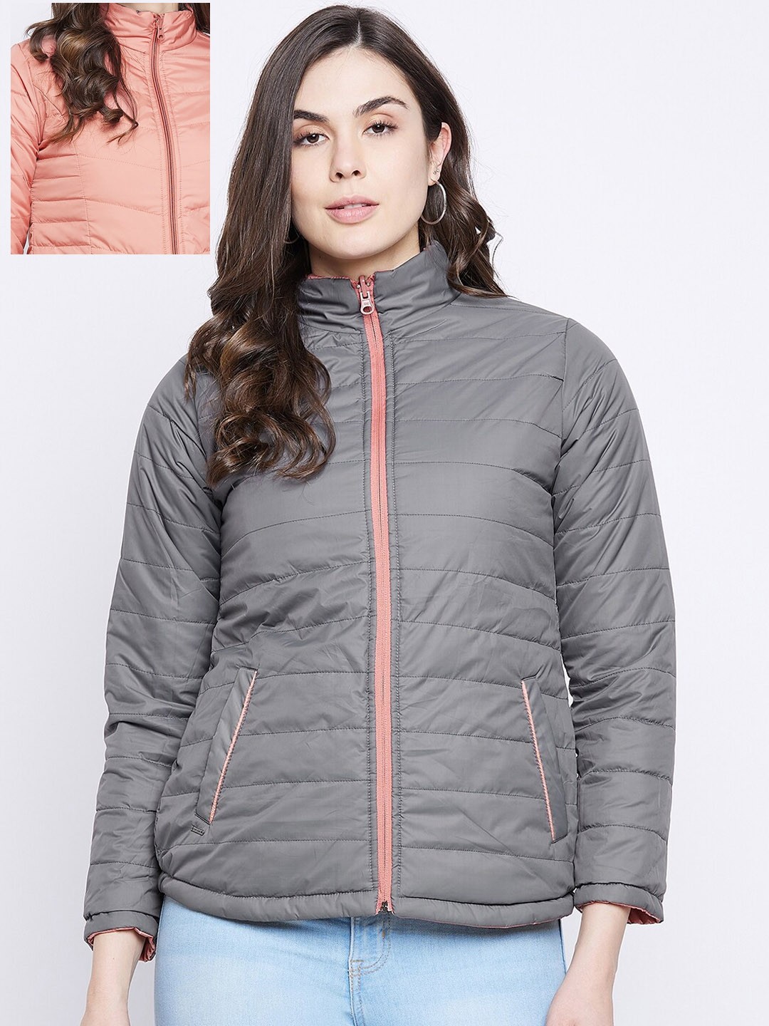 

Duke Women Reversible Puffer Jacket, Grey