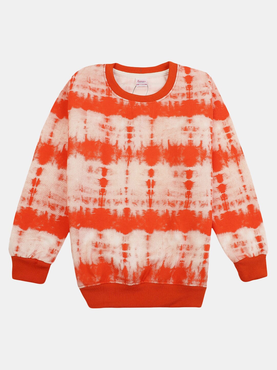 

V-Mart Boys Printed Round Neck Pullover Sweatshirt, Orange