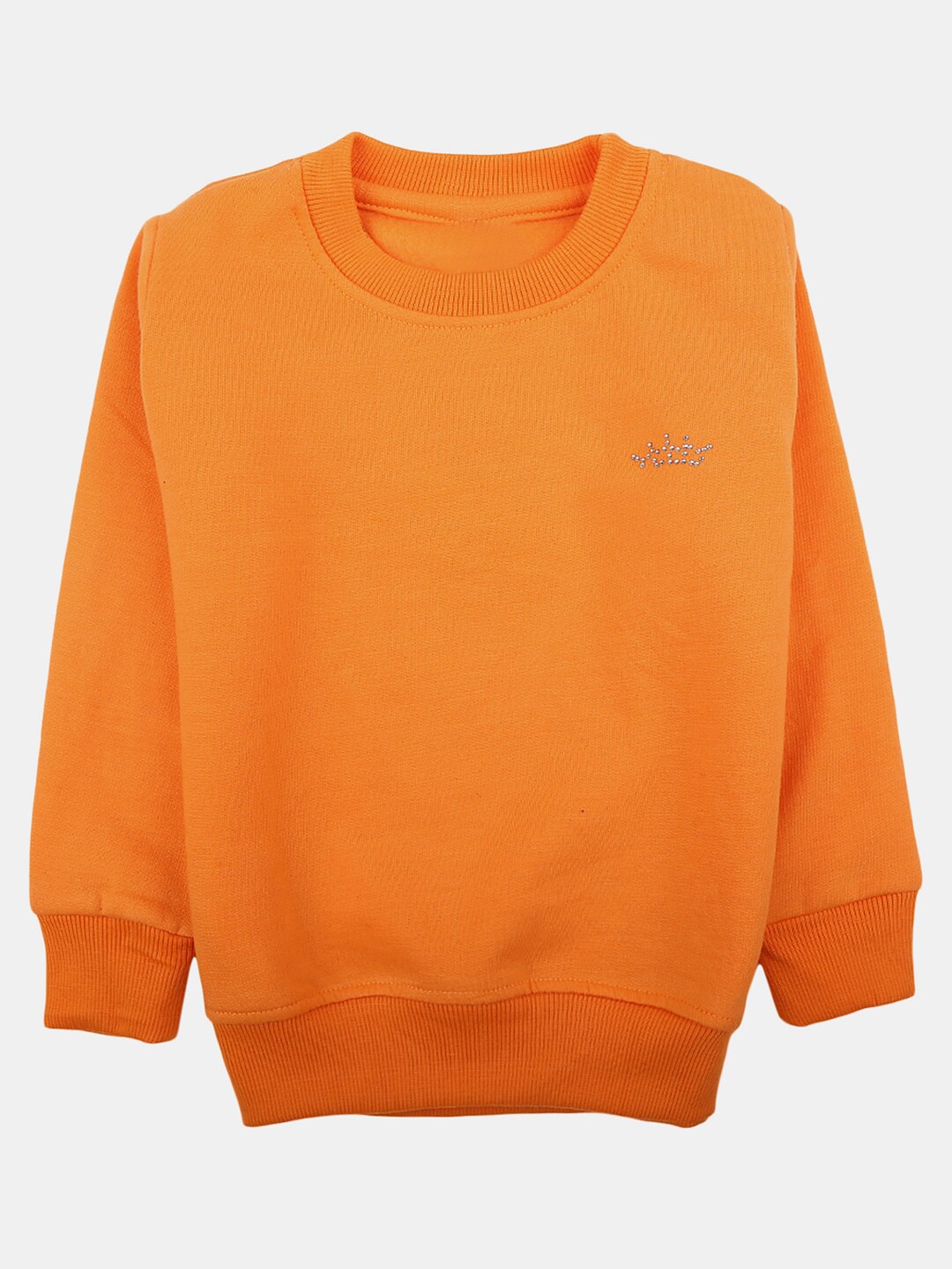 

V-Mart Boys Round Neck Fleece Sweatshirt, Orange