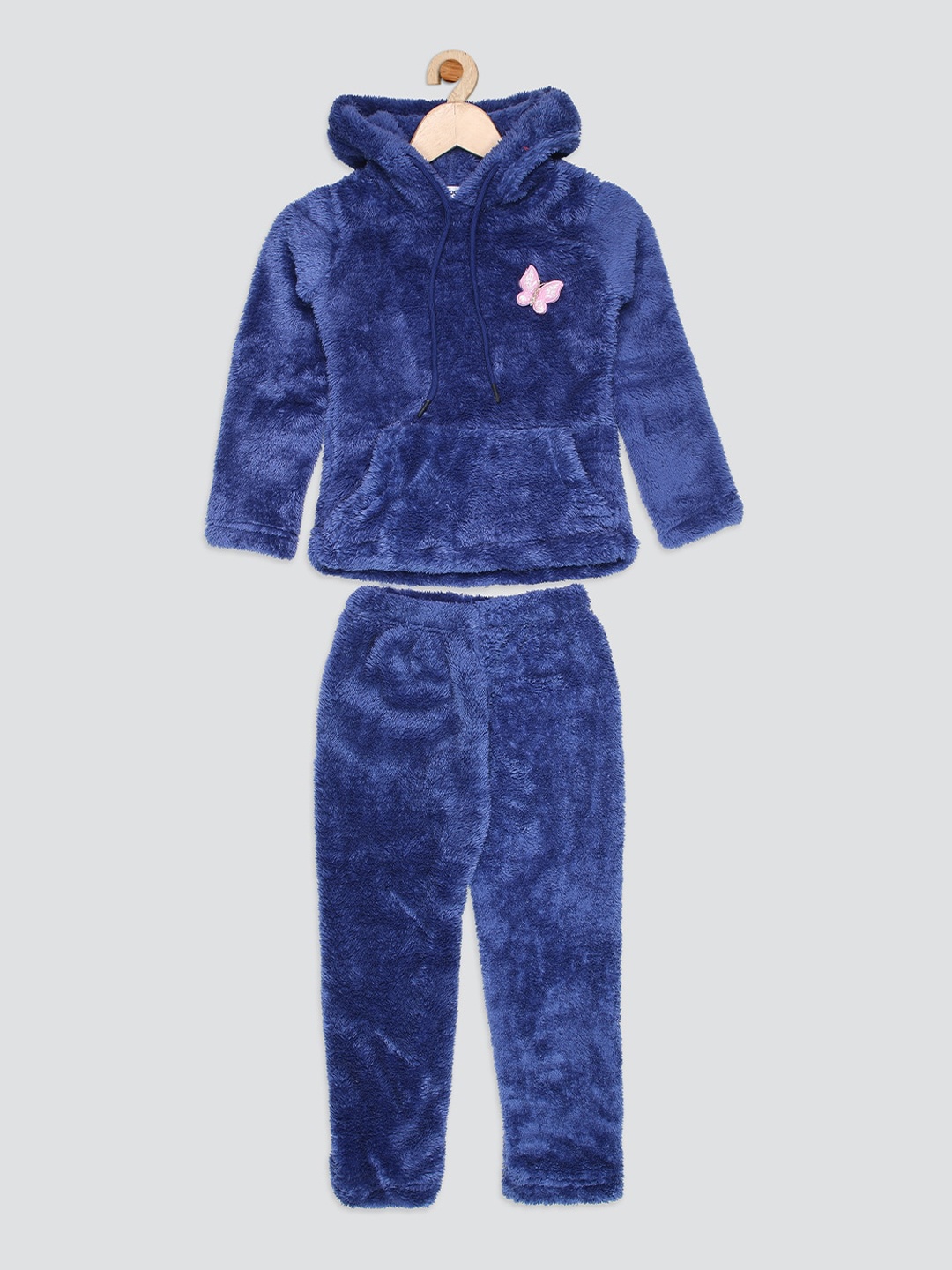 

Nins Moda Girls Fleece Tracksuits, Navy blue