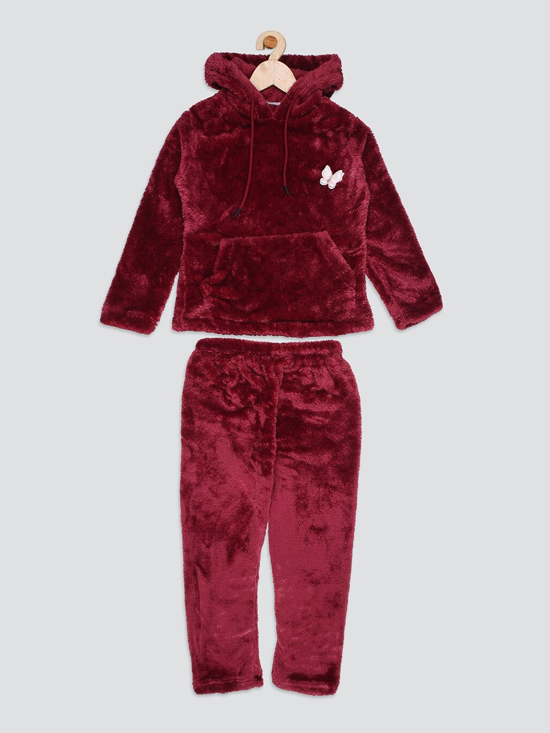 

Nins Moda Girls Fleece Tracksuits, Maroon