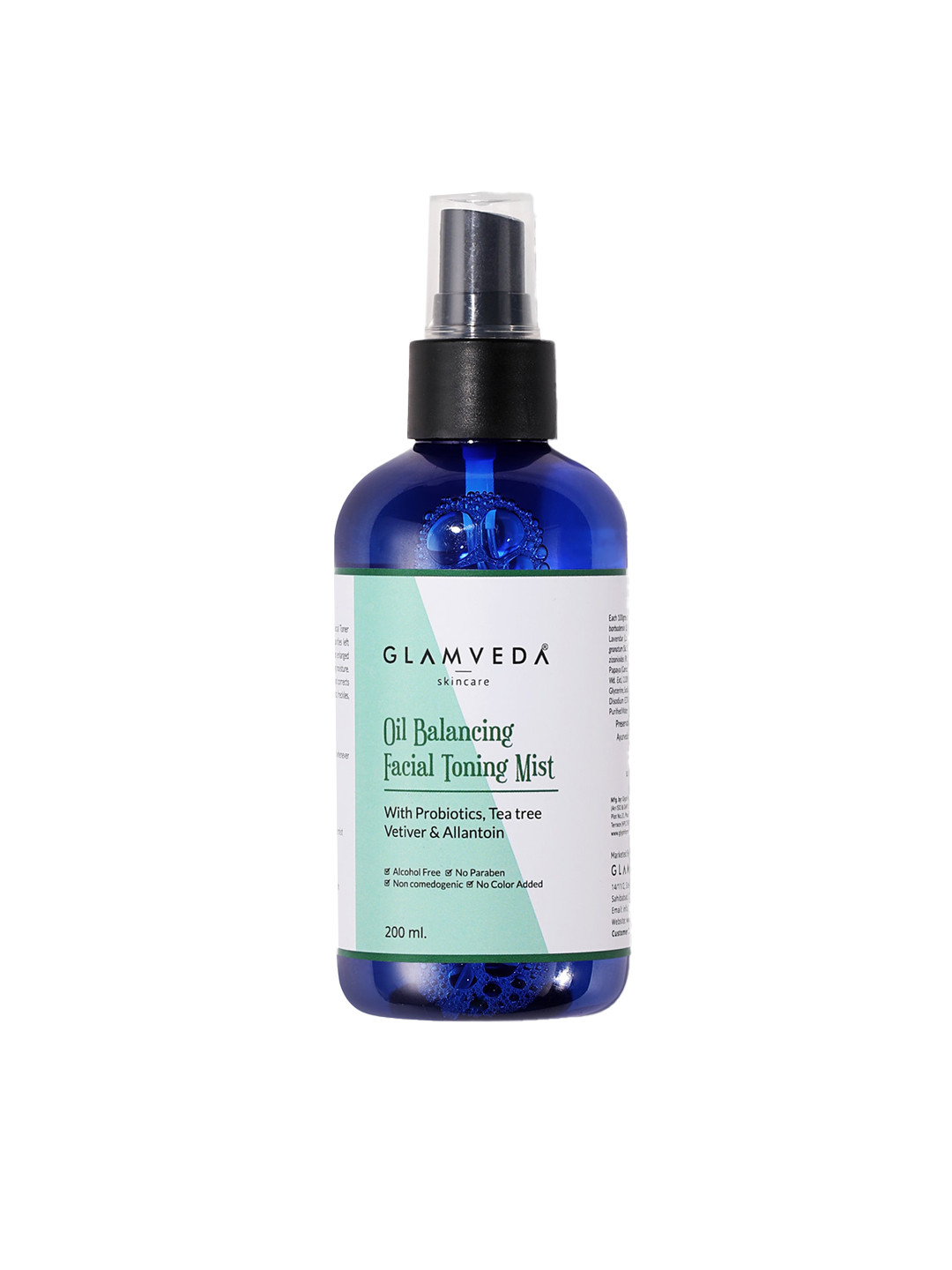 

GLAMVEDA Men Oil Balancing Mist with Probiotics, Tea tree Vetiver & Allantoin - 200 ml, Blue