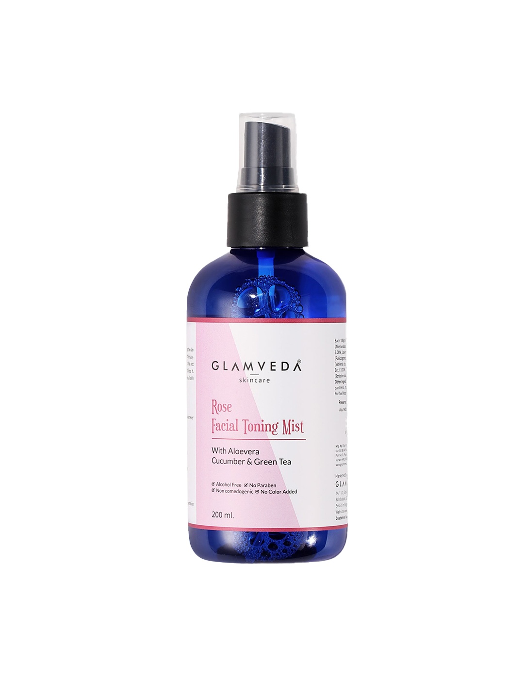 

GLAMVEDA Men Rose Facial Toning Mist with Aloevera Cucumber & Green Tea - 200 ml, Purple