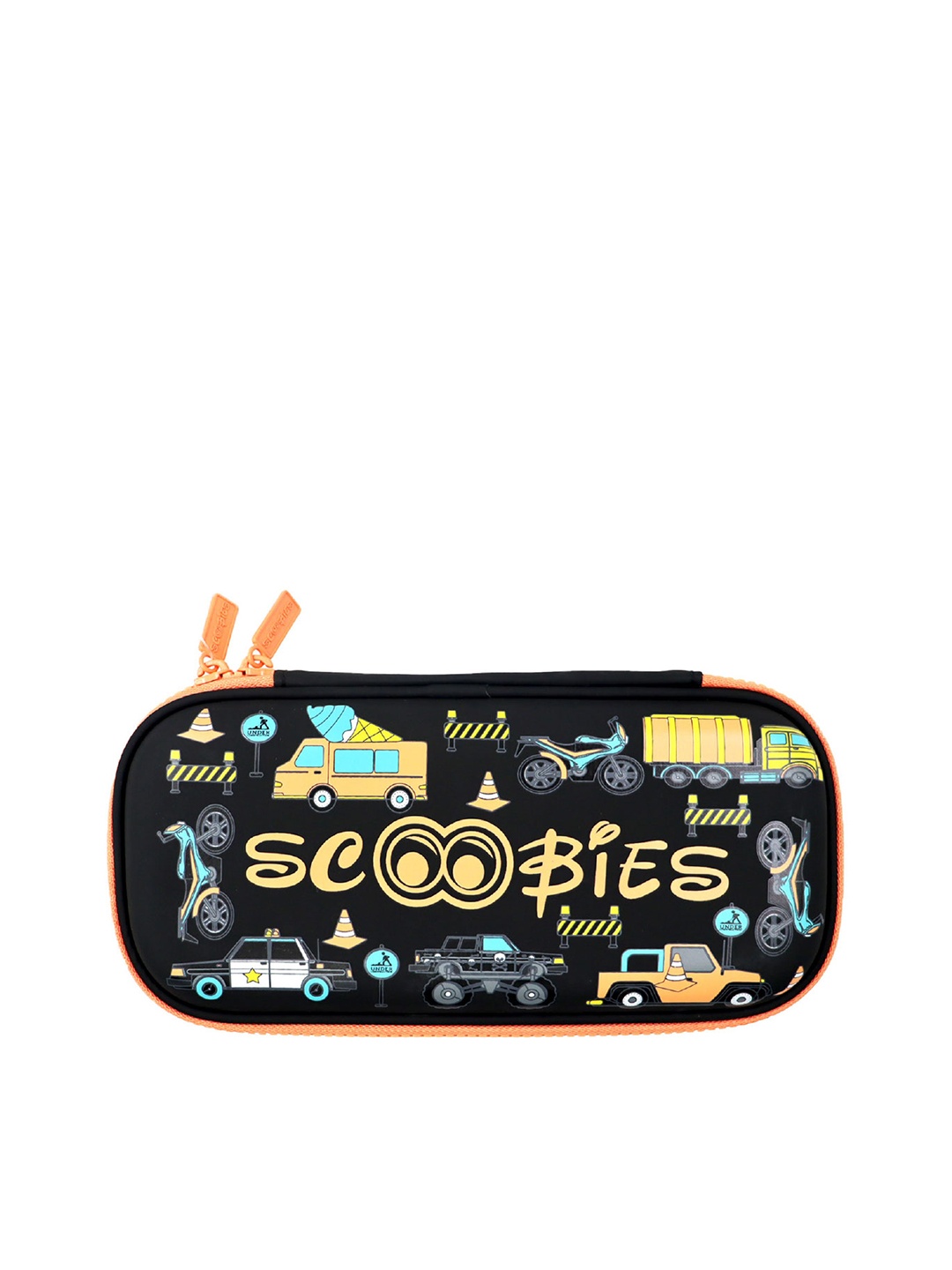 

SCOOBIES Kids Black and Orange Eva Stationery Case