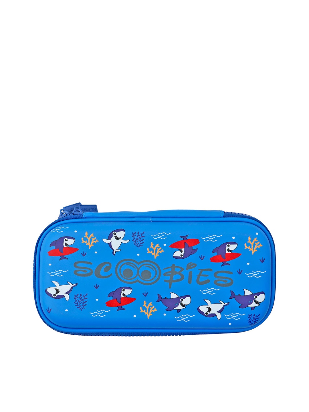 

SCOOBIES Kids Blue Printed Eva Pencil Case