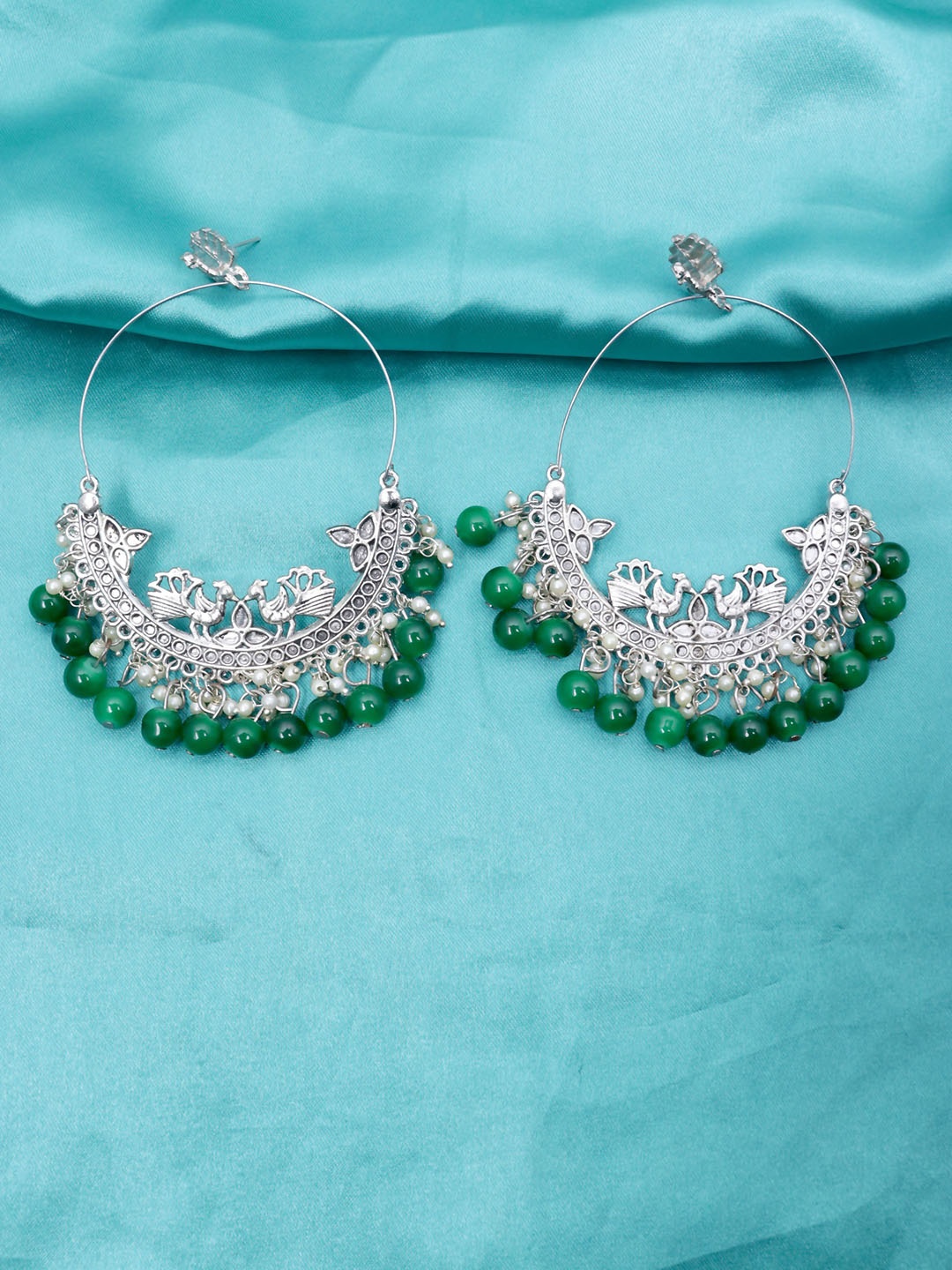 

Krelin Silver Plated Classic Chandbalis Earrings