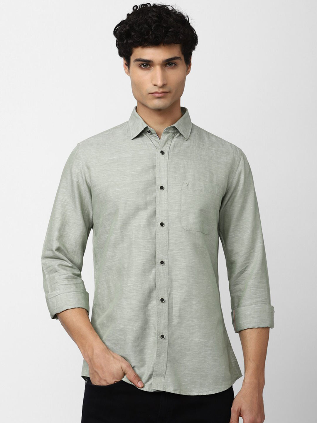 

Van Heusen Sport Men Slim Fit Casual Shirt, Olive