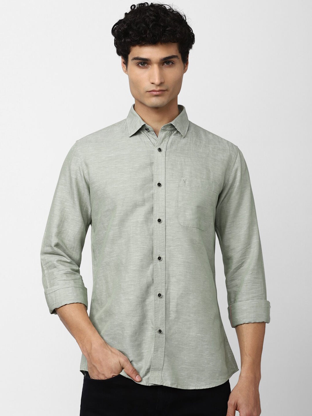 

Van Heusen Sport Men Slim Fit Casual Shirt, Olive