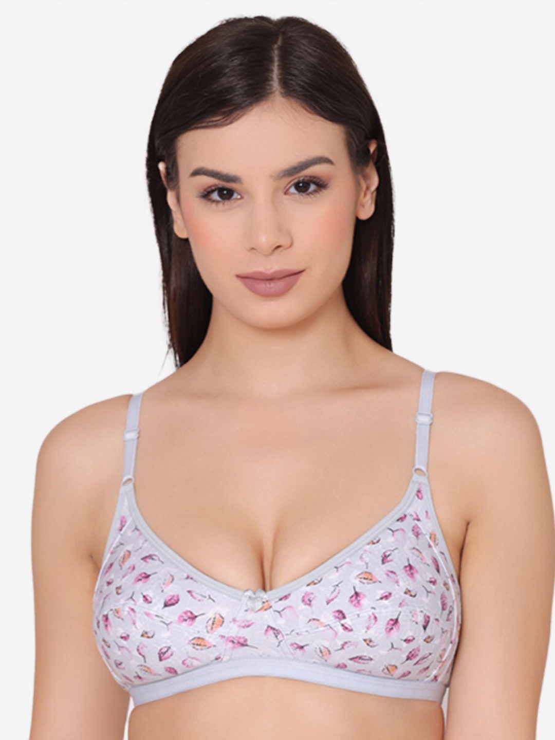 

GROVERSONS Paris Beauty Non-Padded Cotton T-Shirt Bra, Grey