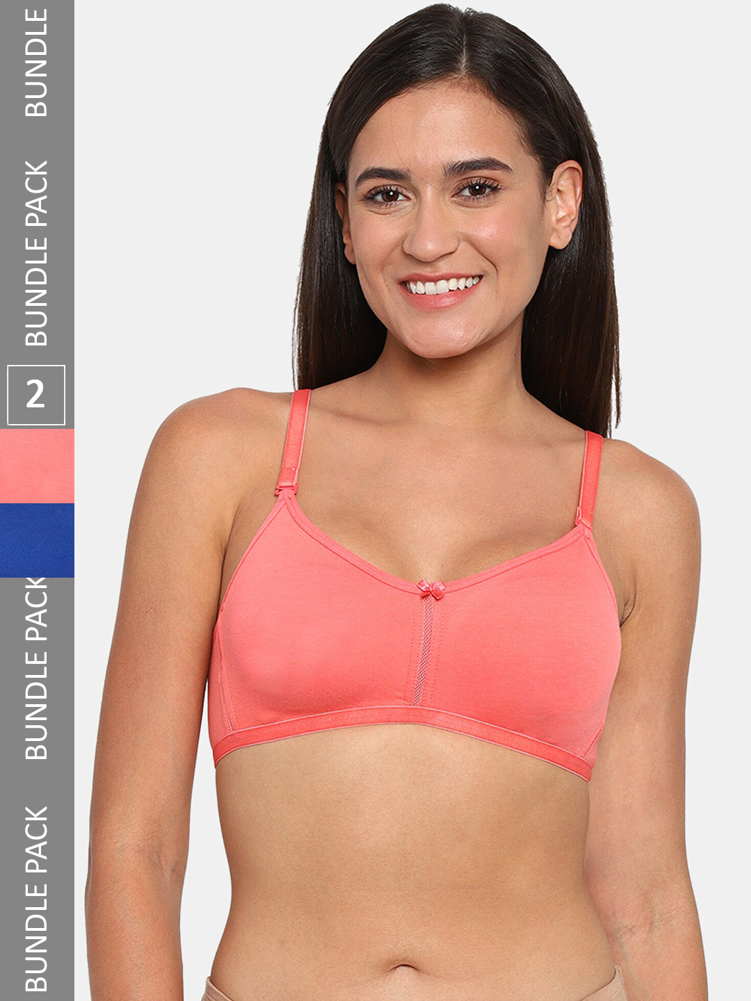 

Rosaline by Zivame Woman Pack of 2 Solid Bra, Pink