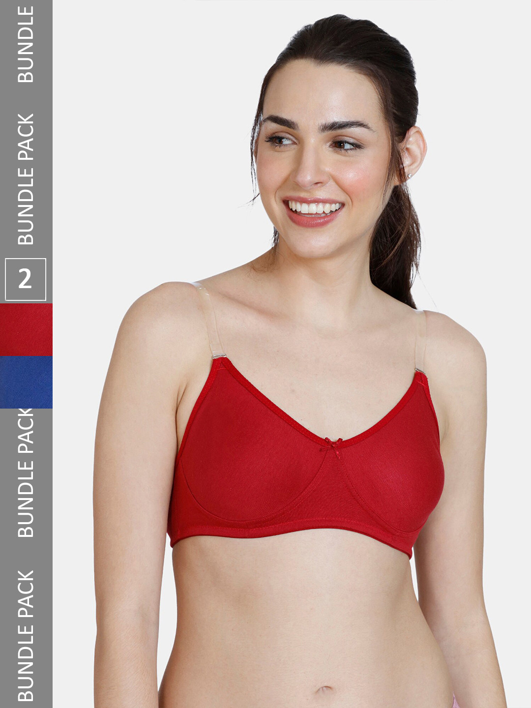 

Rosaline by Zivame Woman Pack of 2 Bra, Red