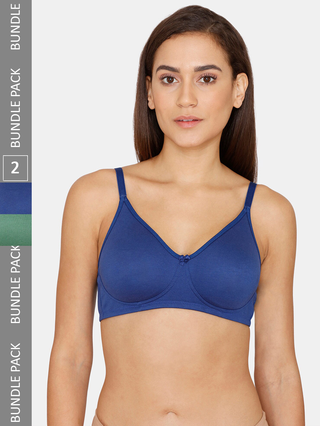 

Rosaline by Zivame Woman Pack of 2 Solid Bra, Blue