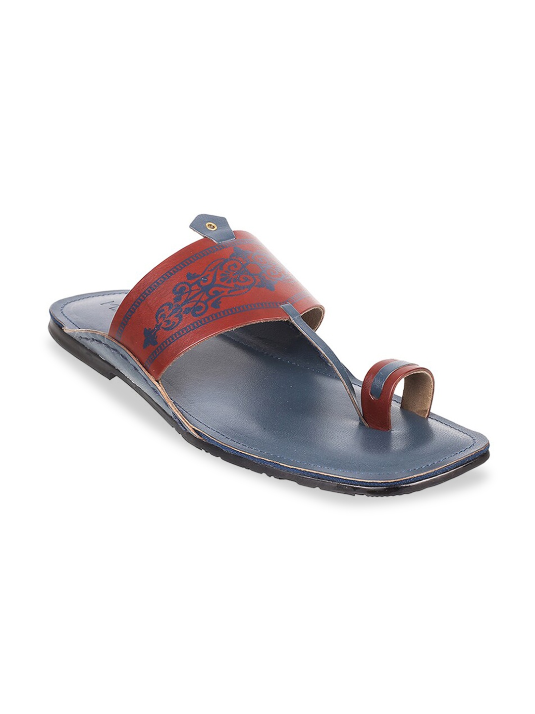 

Metro Men Ethnic Leather Comfort Sandals, Maroon