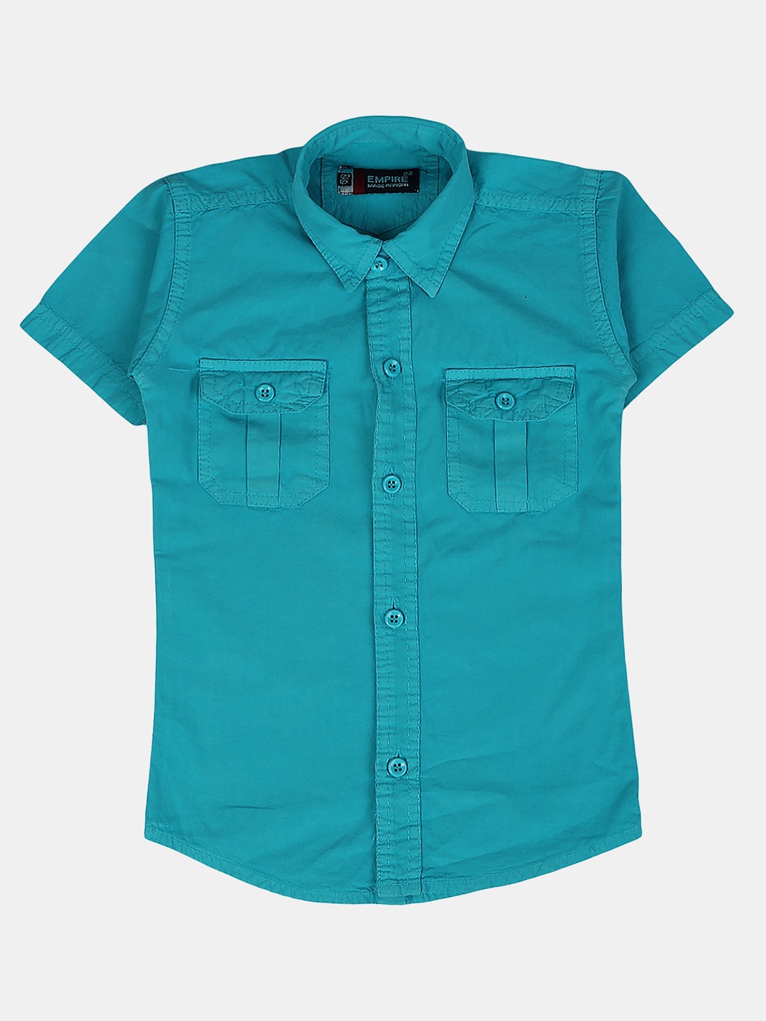 

V-Mart Boys Classic Casual Cotton Shirt, Green