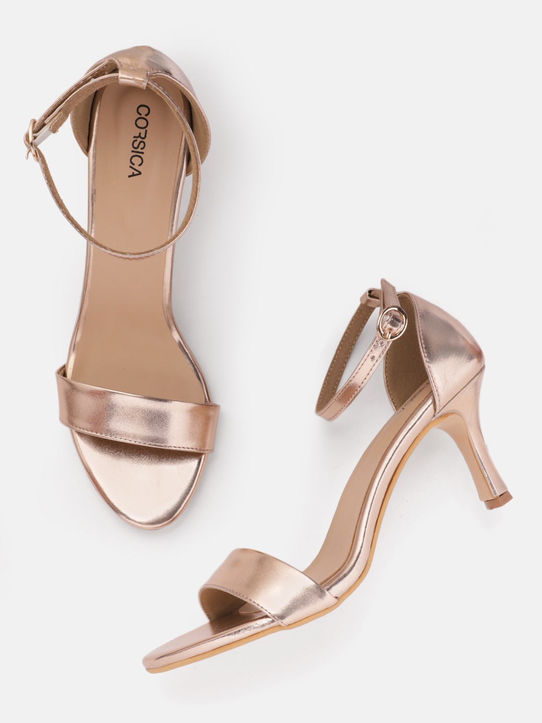 CORSICA Women Party Slim Heels, Gold