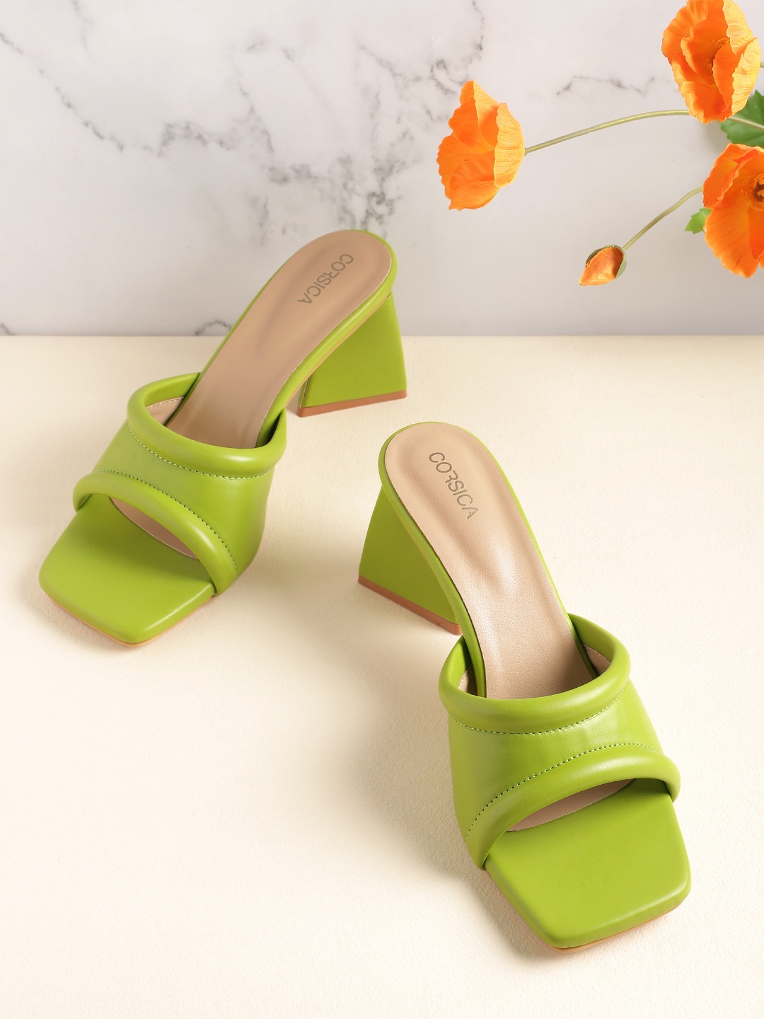 

CORSICA Women Block Heels, Lime green