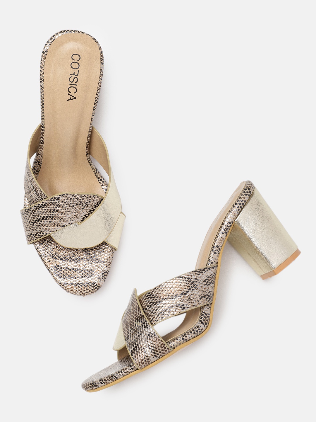

CORSICA Textured Platform Heels, Multi