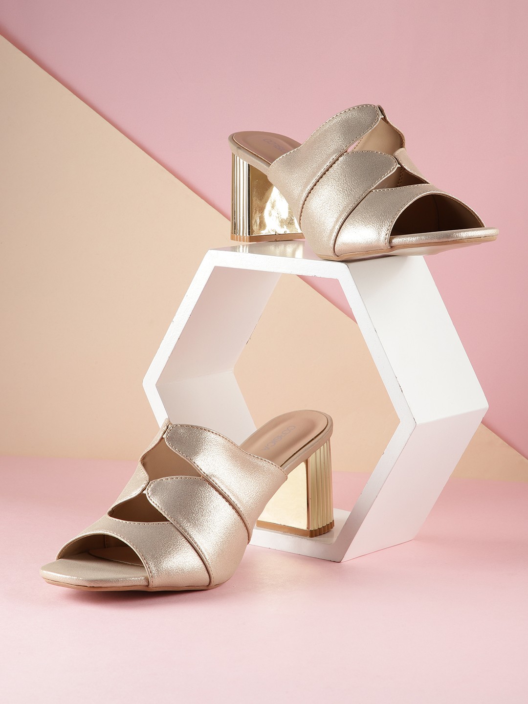

CORSICA Women Block Heels, Gold