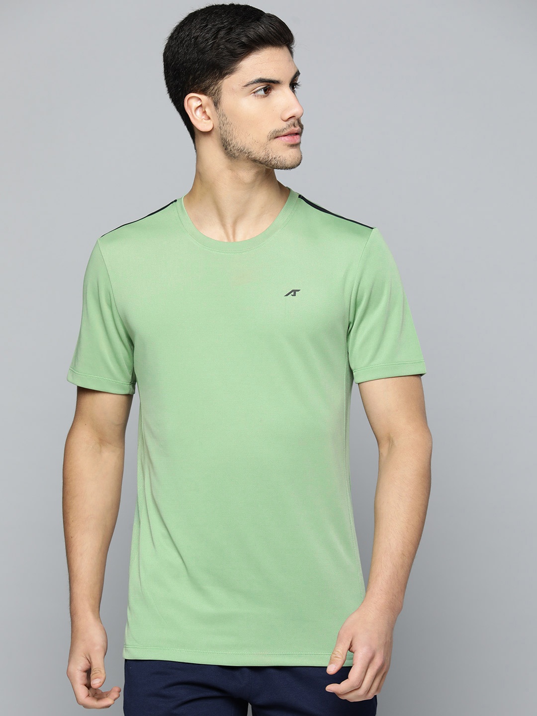 

Alcis Men Anti Static Slim Fit Sports T-shirt, Green