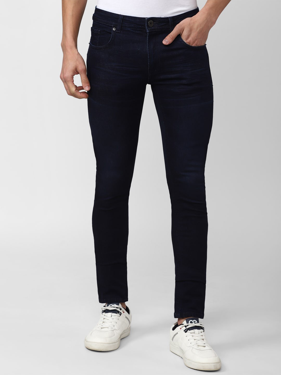 

Peter England Casuals Men Slim Fit Jeans, Navy blue