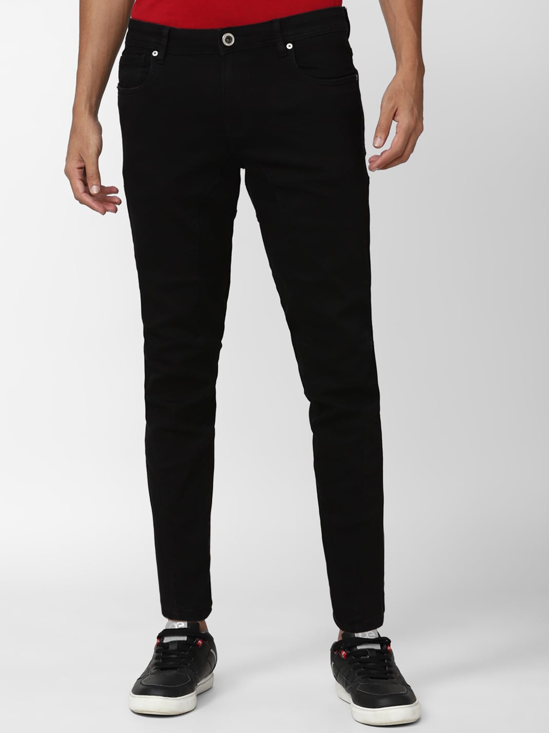 

Peter England Casuals Men Cotton Skinny Fit Jeans, Black