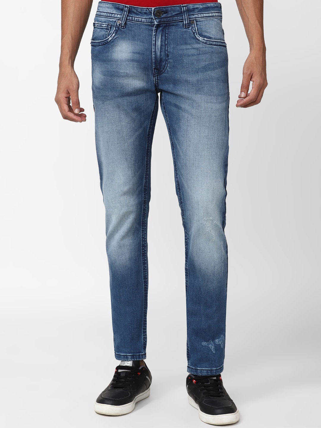 

Peter England Casuals Men Heavy Fade Jeans, Blue