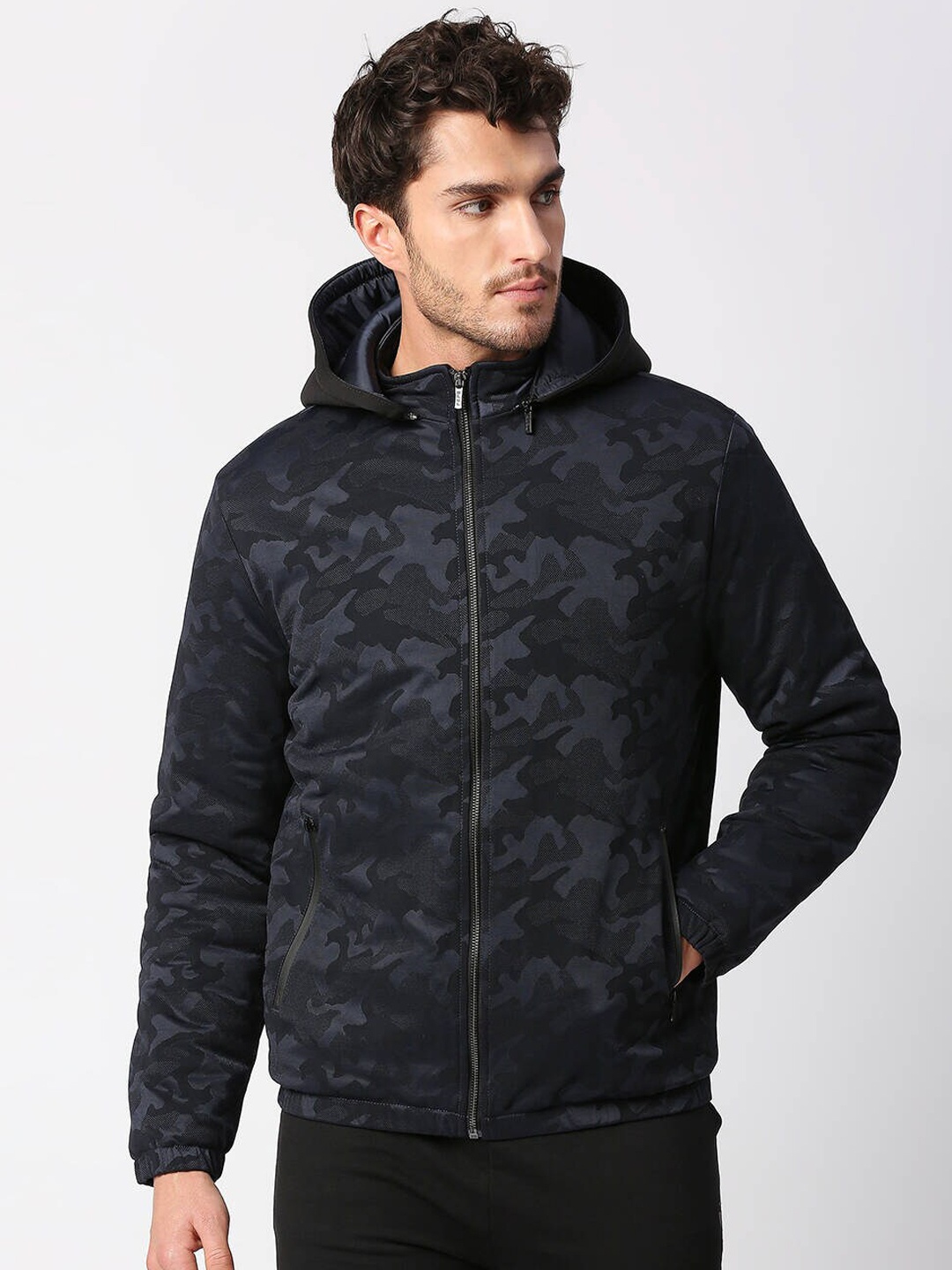 

Pepe Jeans Men Camouflage Sporty Jacket, Blue
