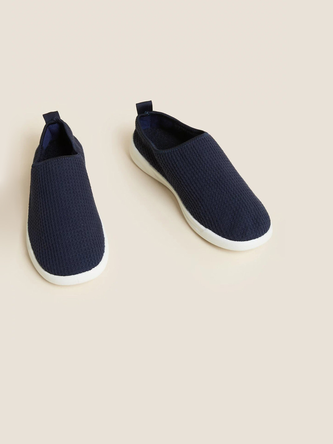 

Marks & Spencer Men Woven Design Slip-On Sneakers, Navy blue