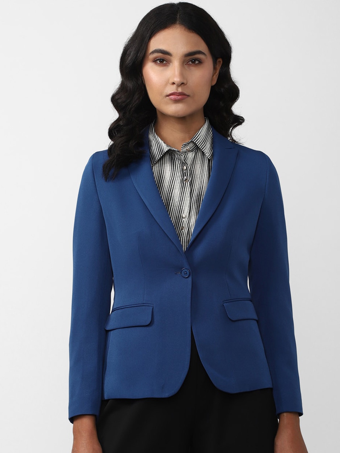 

Van Heusen Woman Women Single-Breasted Blazer, Blue