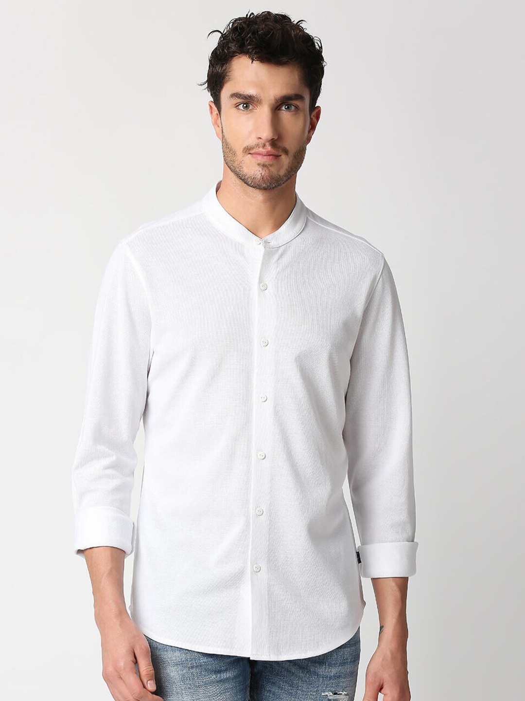 

Pepe Jeans Men Casual Cotton Shirt, White