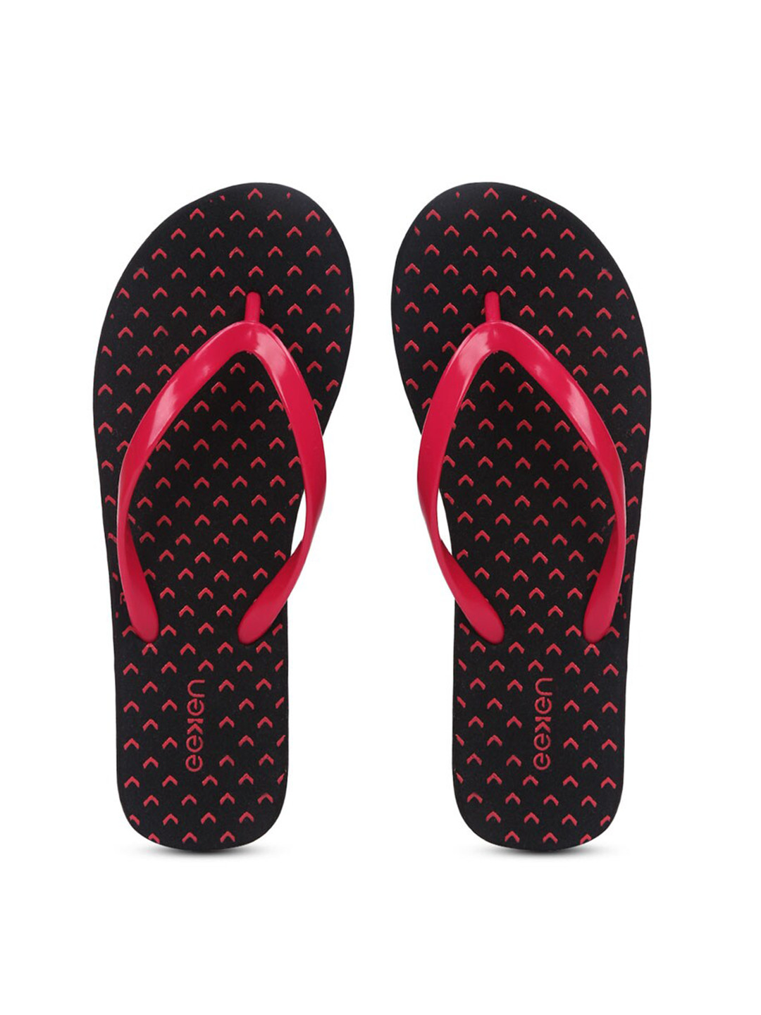 

Paragon Women Printed Rubber Thong Flip-Flops, Red
