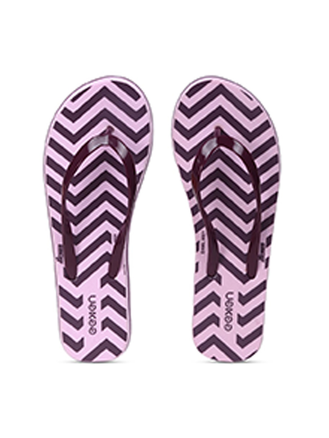 

Paragon Women Printed Rubber Thong Flip-Flops, Purple