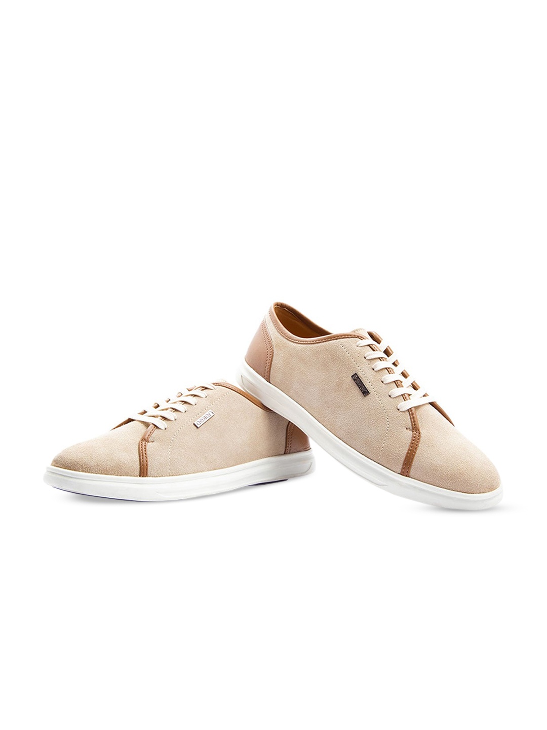 

Paragon Men Leather Sneakers, Taupe