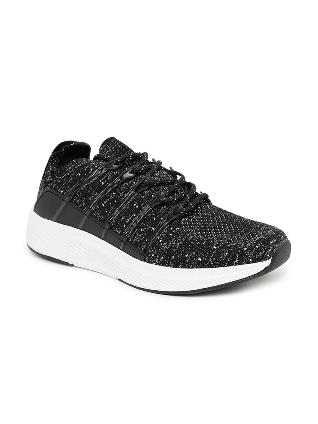

Paragon Men Woven Design Sneakers, Black