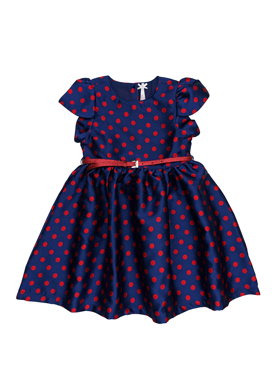 

H By Hamleys Girls Round Neck Dress, Navy blue