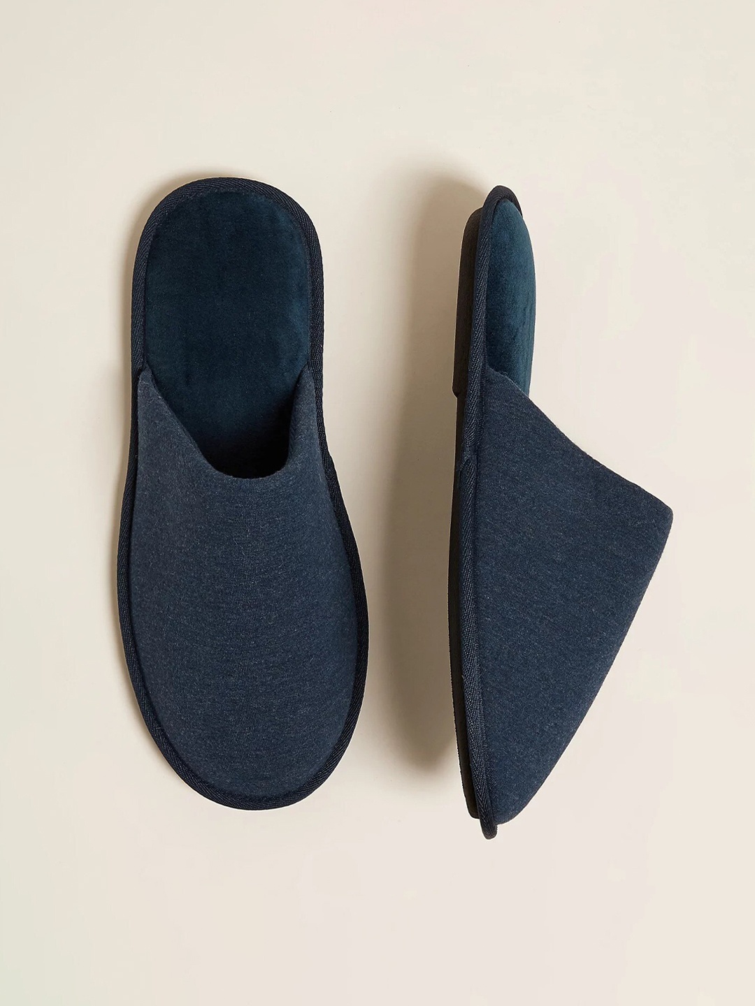 

Marks & Spencer Men Room Slippers, Navy blue