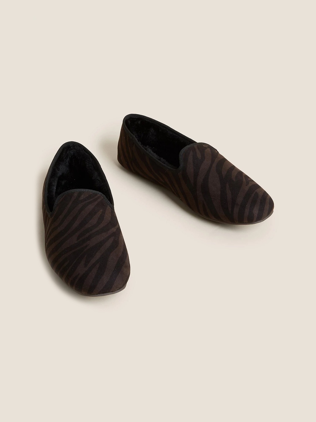 

Marks & Spencer Women Printed Room Slippers, Black