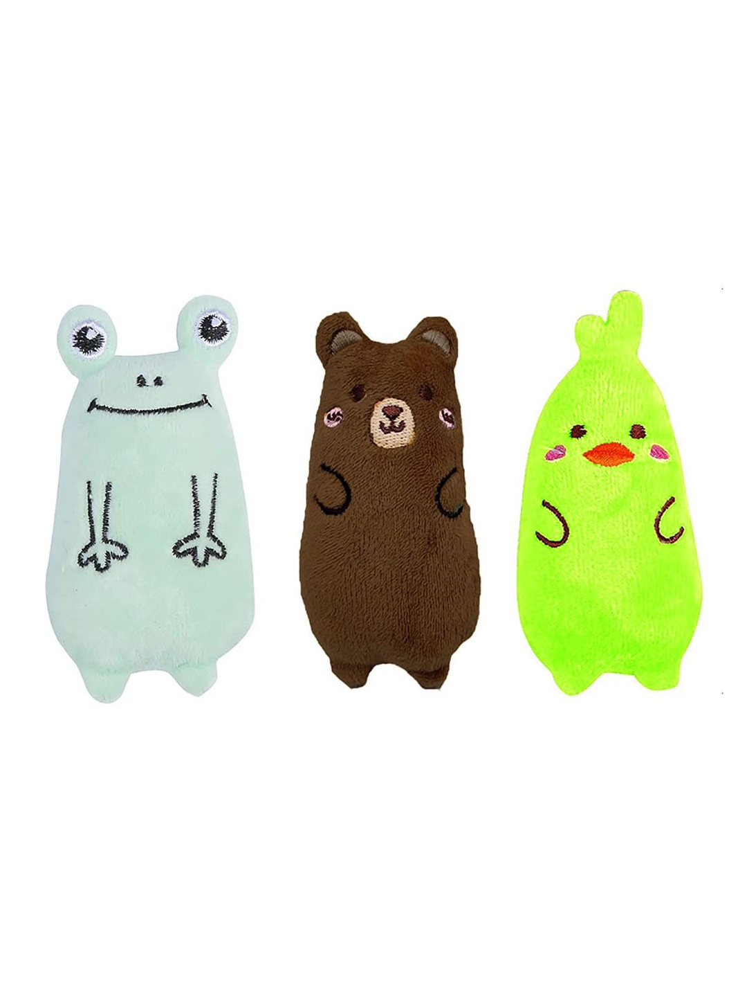 

Emily pets Set Of 3 Soft Plush Pet Toys, Blue