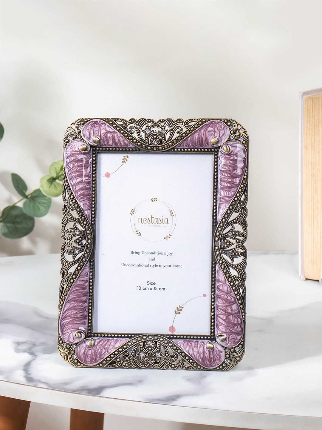 

Nestasia Purple Embellished Decorative Photo Frame