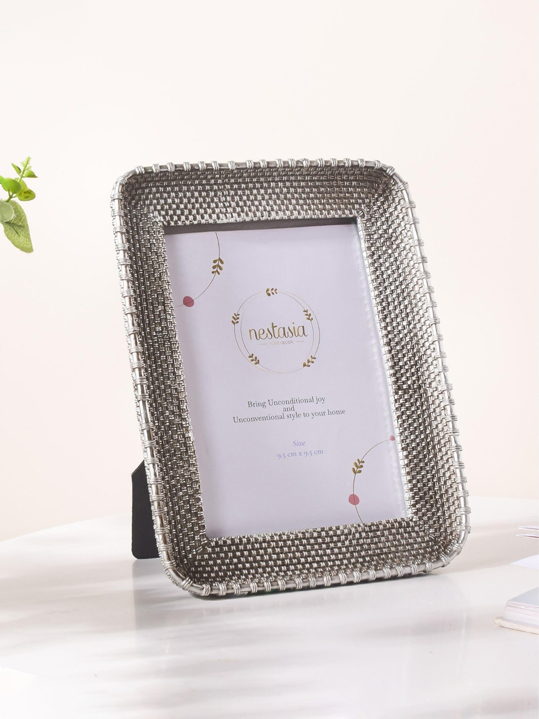 

Nestasia Silver-Toned Textured Rectangular Photo Frame