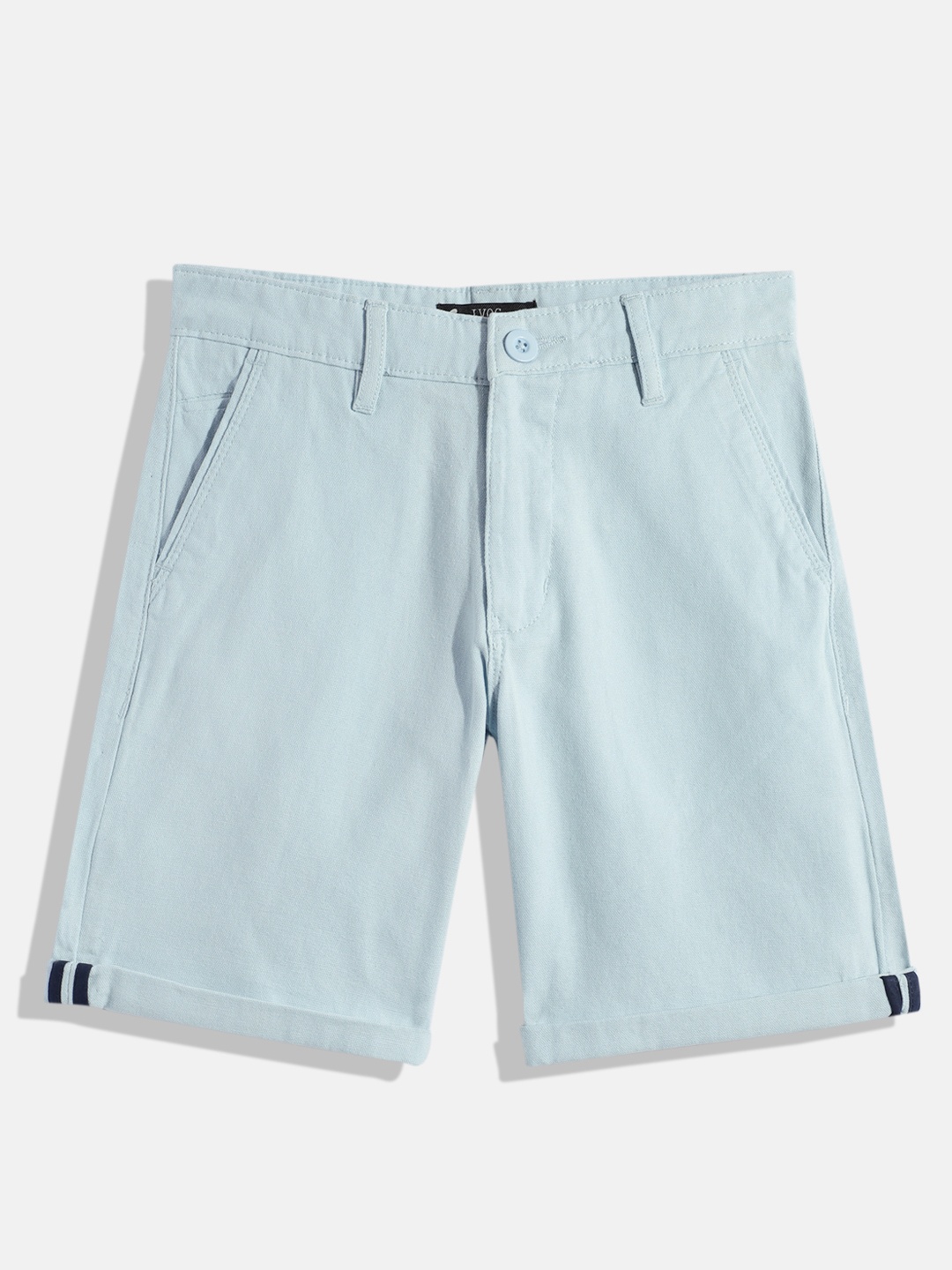 

IVOC Boys Slim Fit Pure Cotton Shorts, Blue