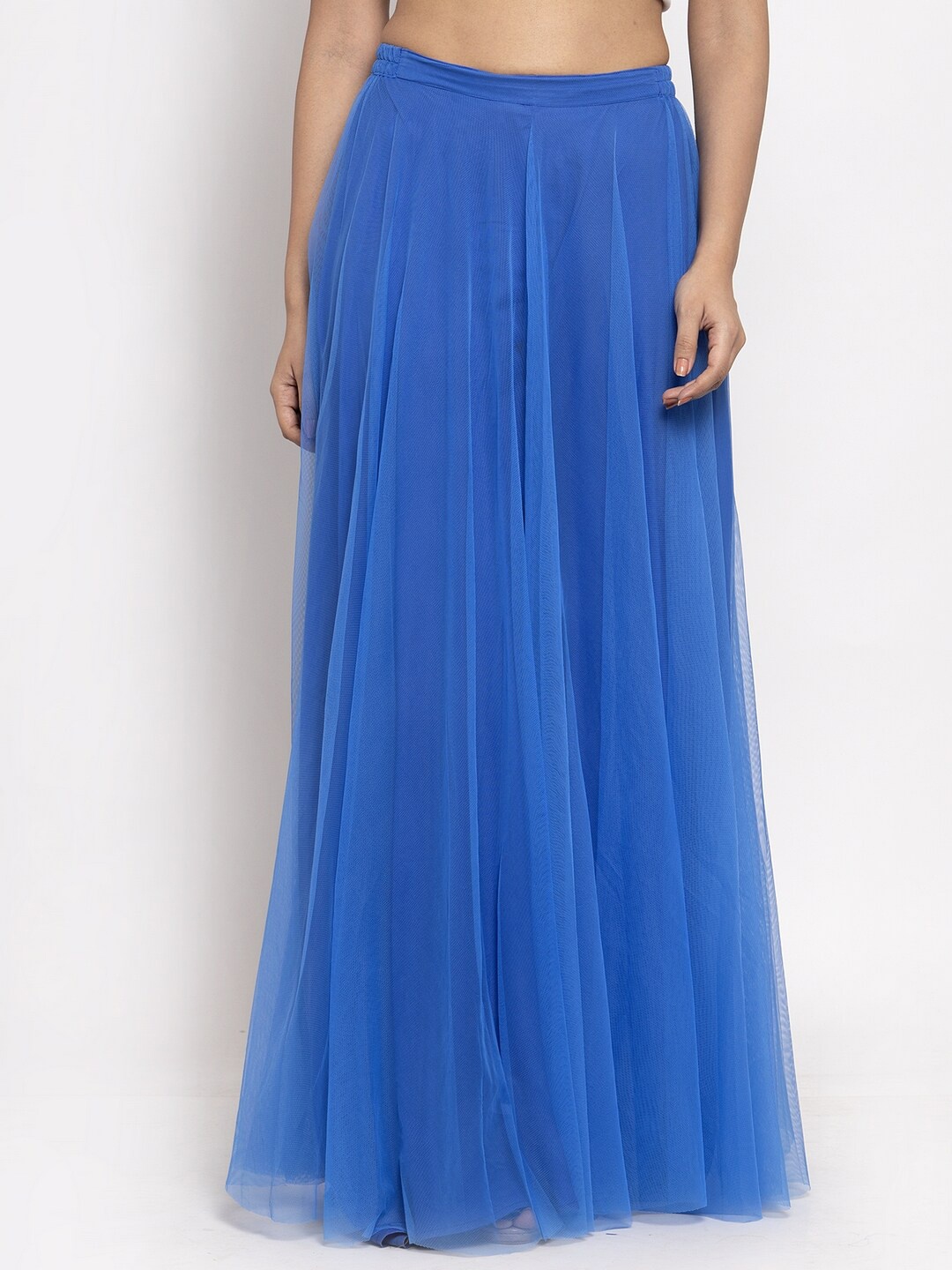 

Just Wow Women Flared Palazzos, Blue
