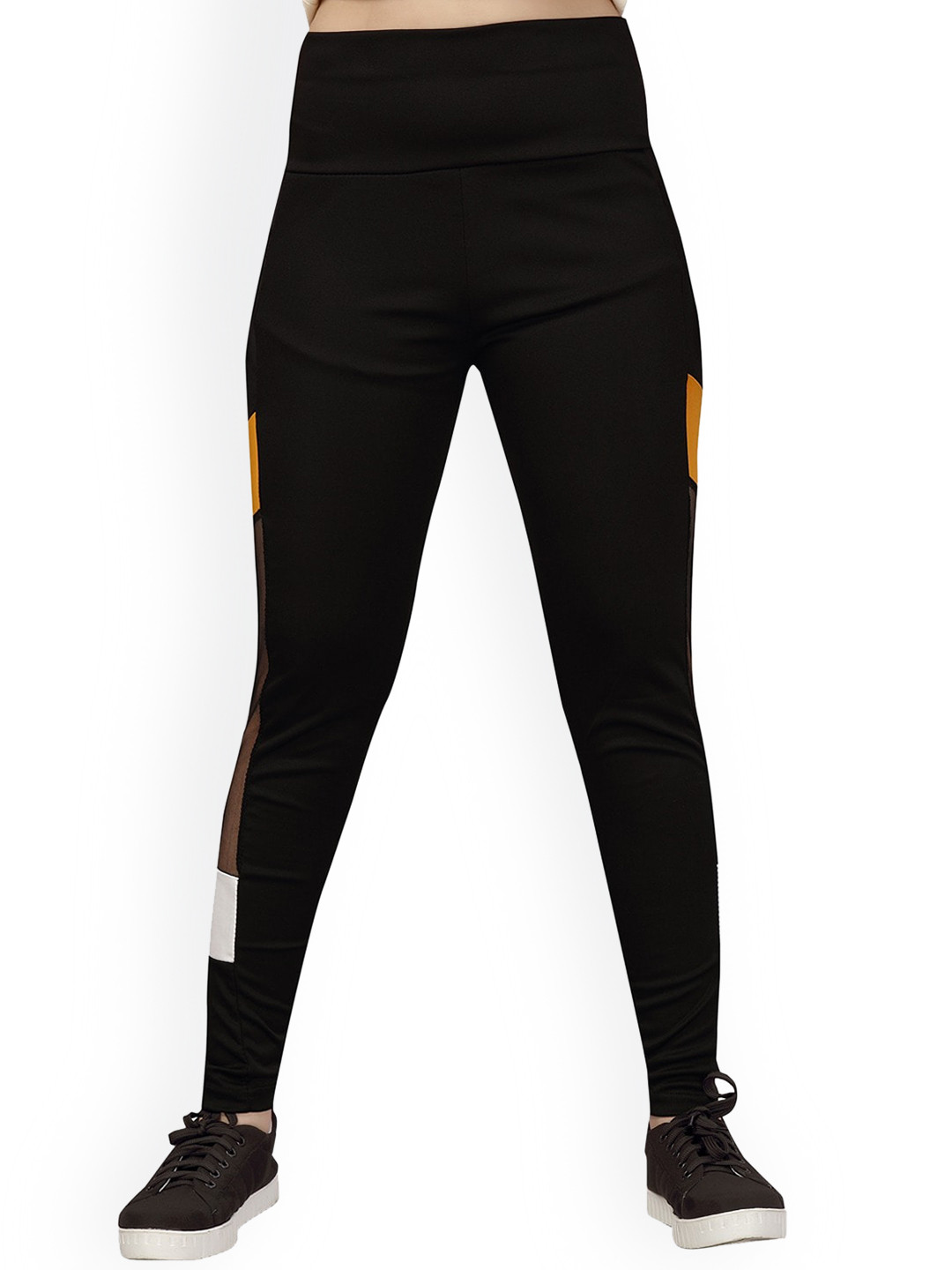

Aarika Girls Side Colourblocked Track Pants, Black