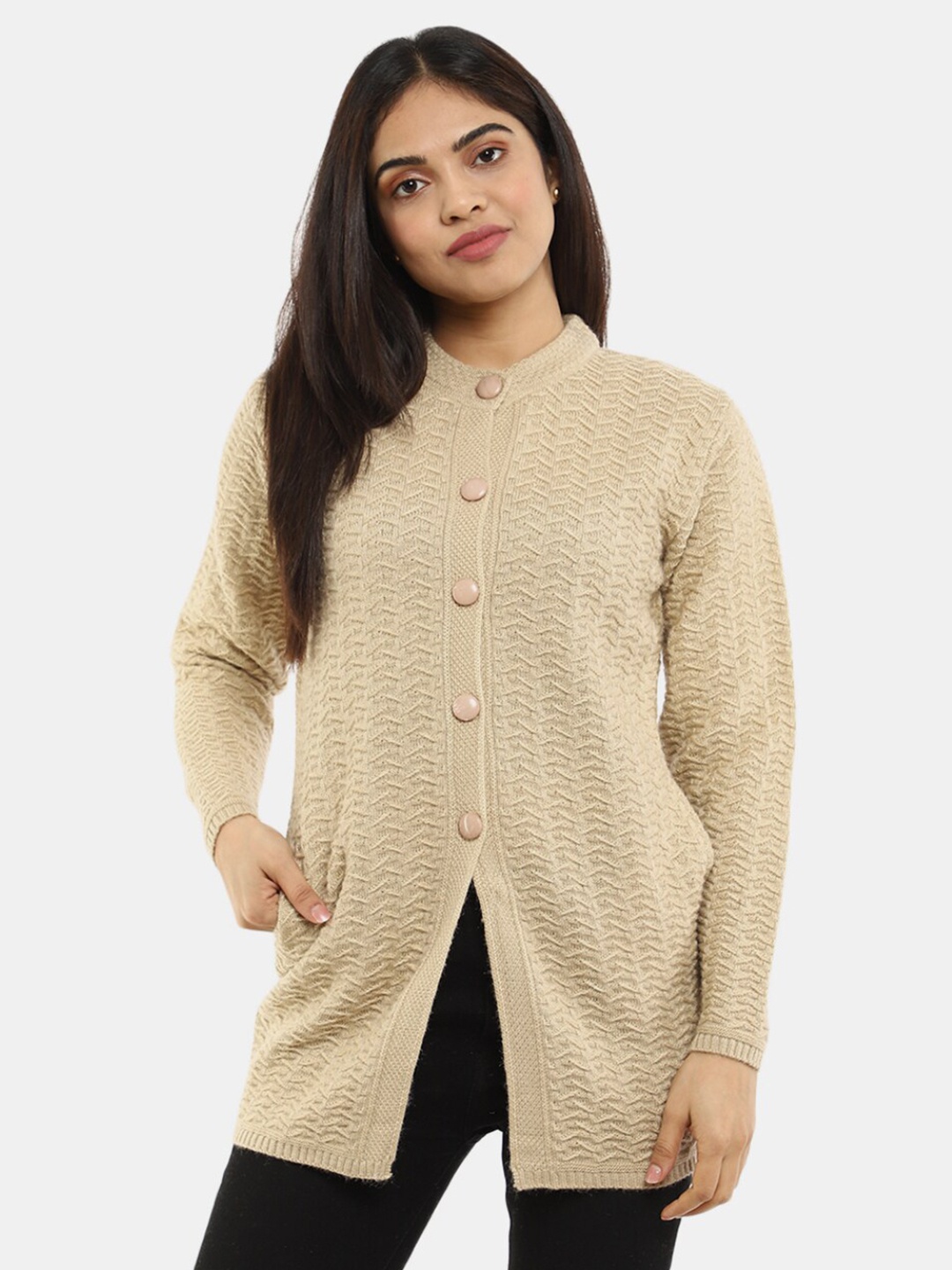 

V-Mart Women Longline Cardigan, Beige