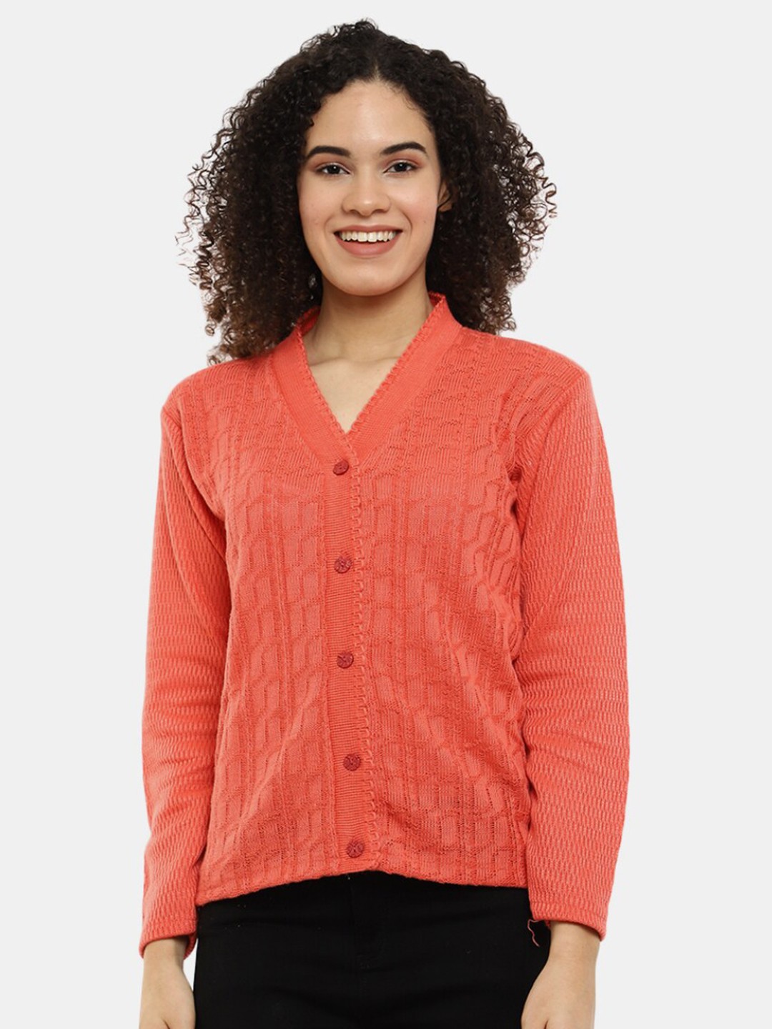 

V-Mart Women Wool Sweatshirt, Orange