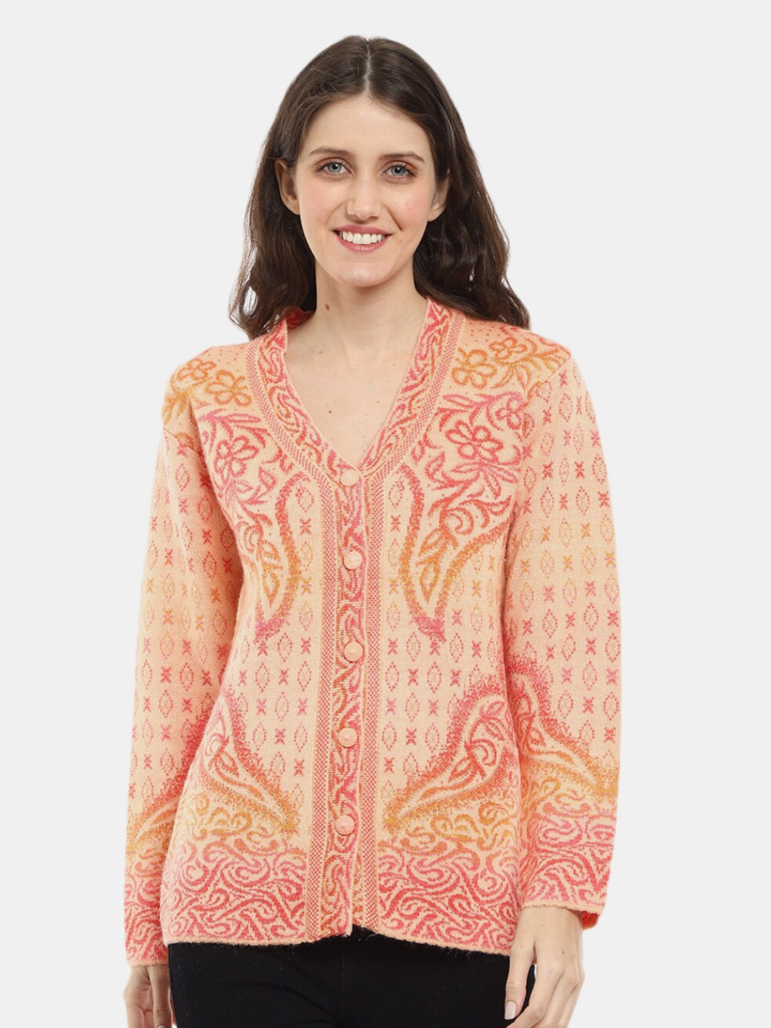 

V-Mart Women Beige Printed Sweatshirt