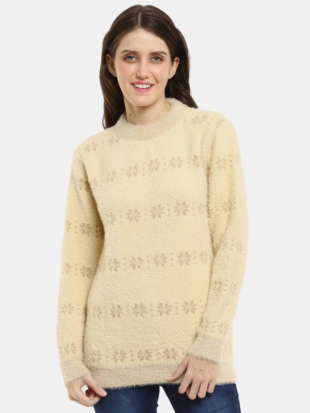 

V-Mart Women Brown Printed Sweatshirt