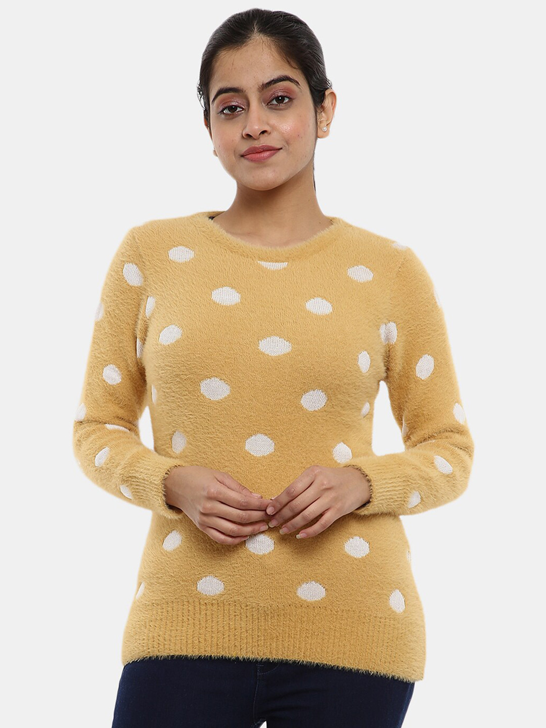 

V-Mart Women Sweatshirt, Mustard