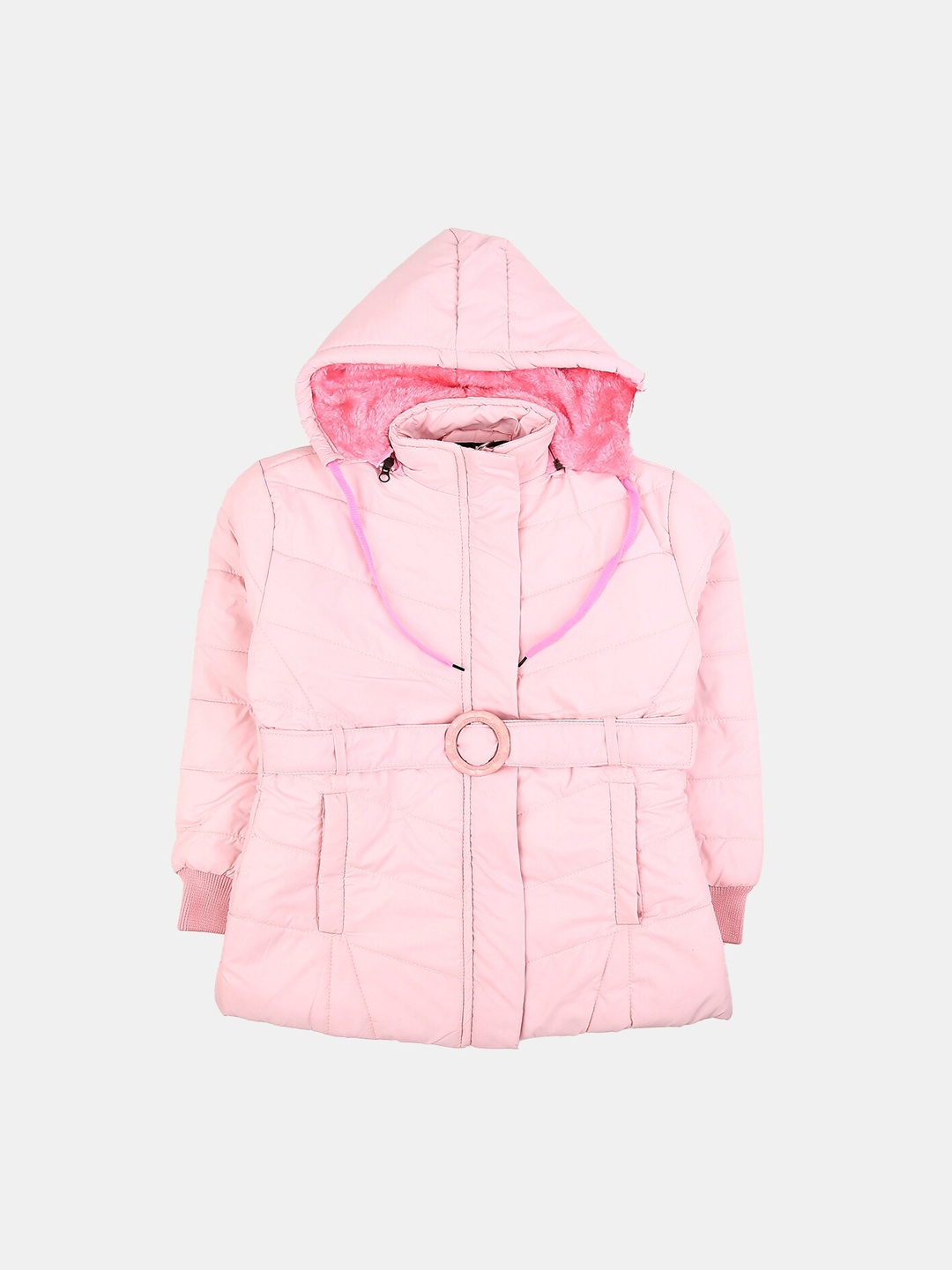 

V-Mart Girls Lightweight Longline Padded Jacket, Pink